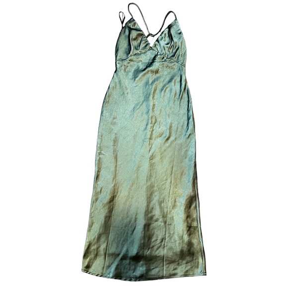 HELLO MOLLY TEXT ME LATER MIDI DRESS GREEN NEW WITH TAGS SIZE 4 - Picture 3 of 8